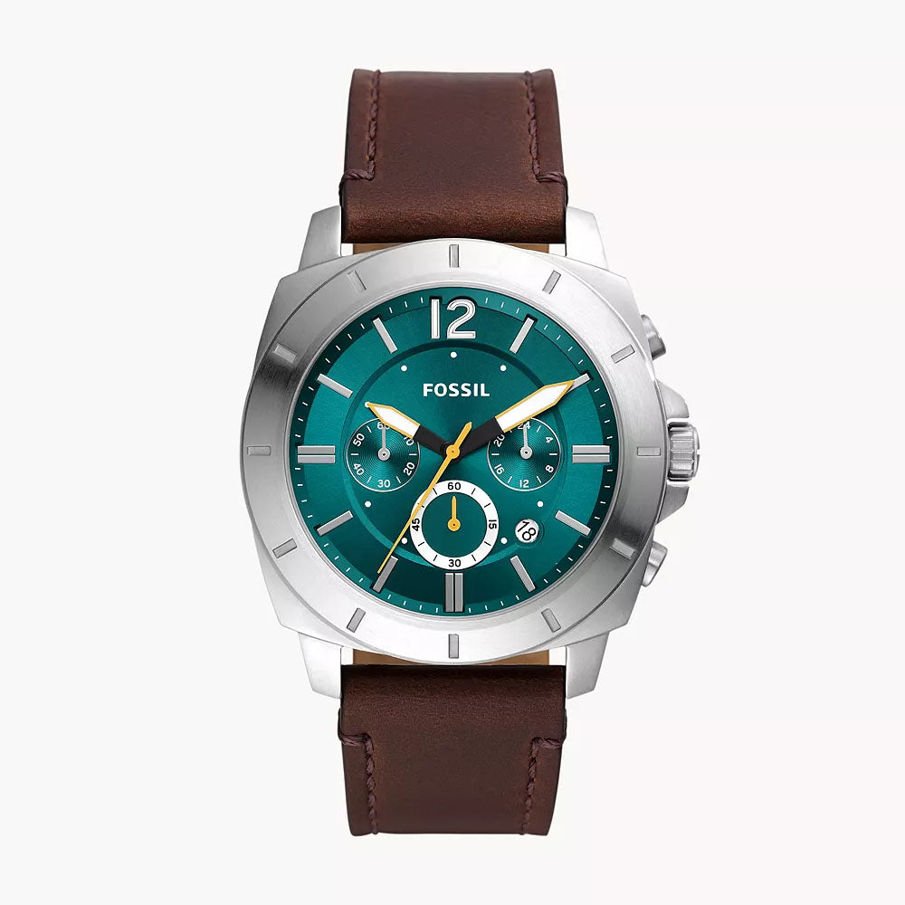 Fossil Privateer Men's Chronograph Brown Leather Watch