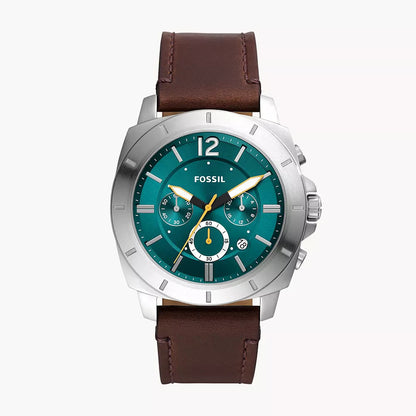 Fossil Privateer Men's Chronograph Brown Leather Watch