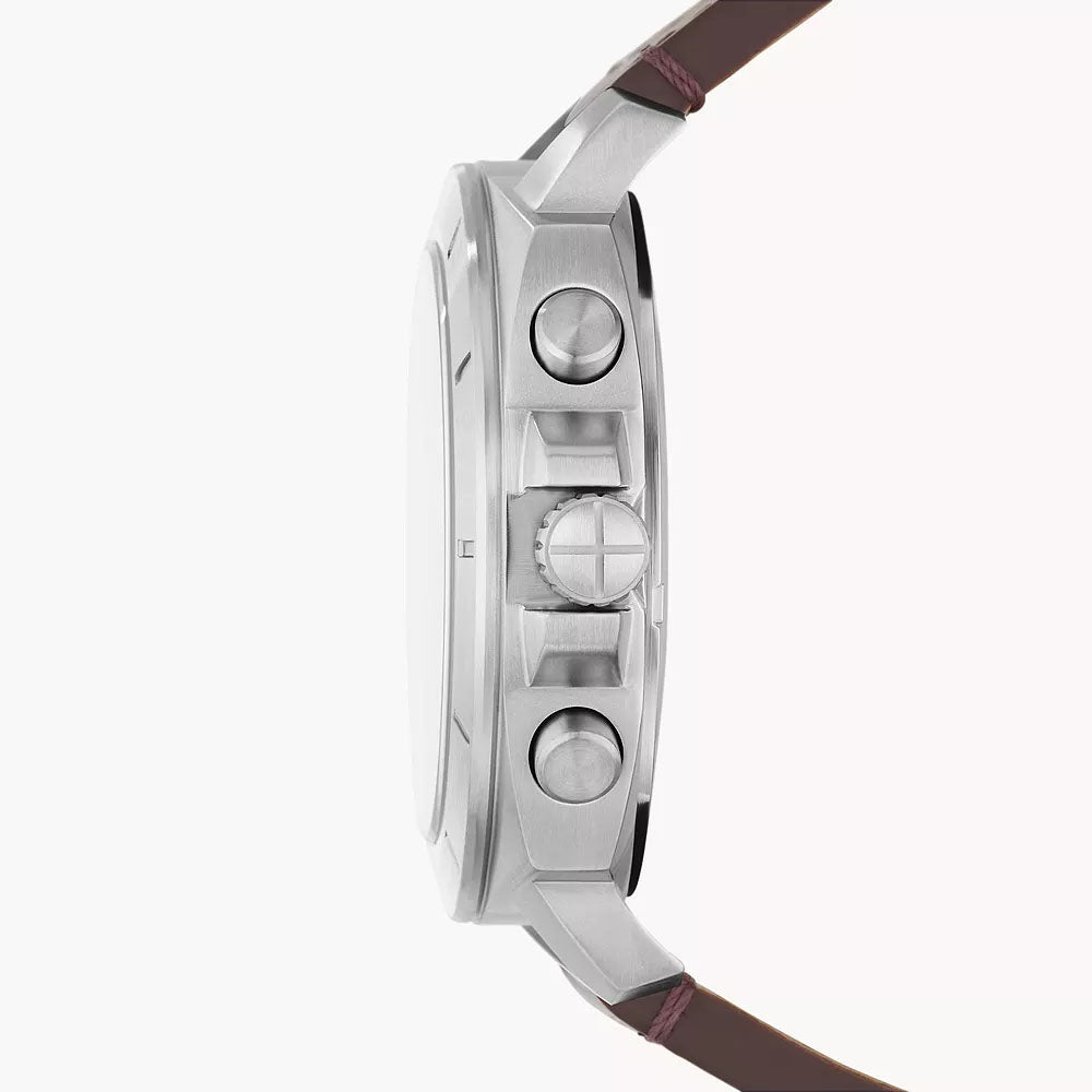 Fossil Privateer Men's Chronograph Brown Leather Watch - BQ2778 â The Watch House