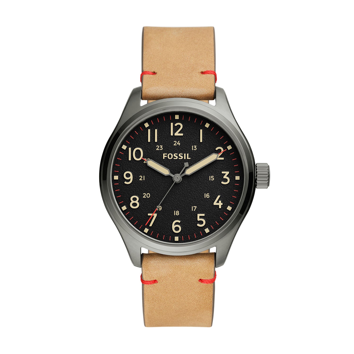 Fossil watch tan on sale strap