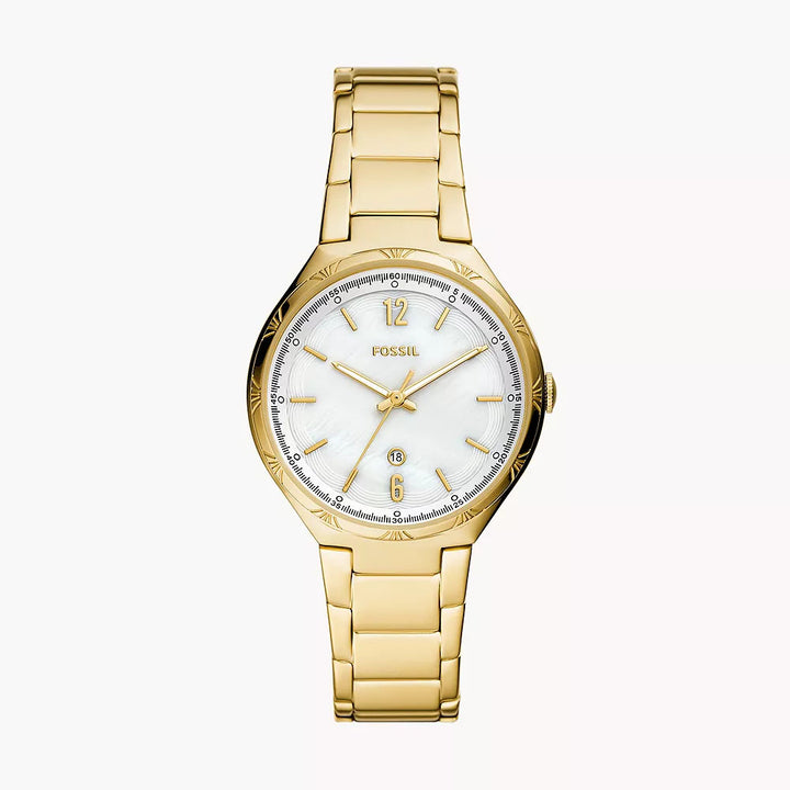 Fossil Ashtyn Women's Three-Hand Date Gold-Tone Stainless Steel Watch - BQ3740