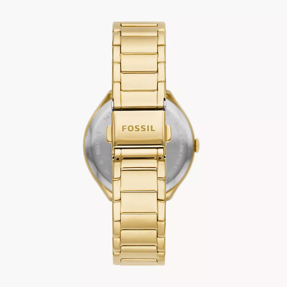 Fossil Ashtyn Women's Three-Hand Date Gold-Tone Stainless Steel Watch - BQ3740