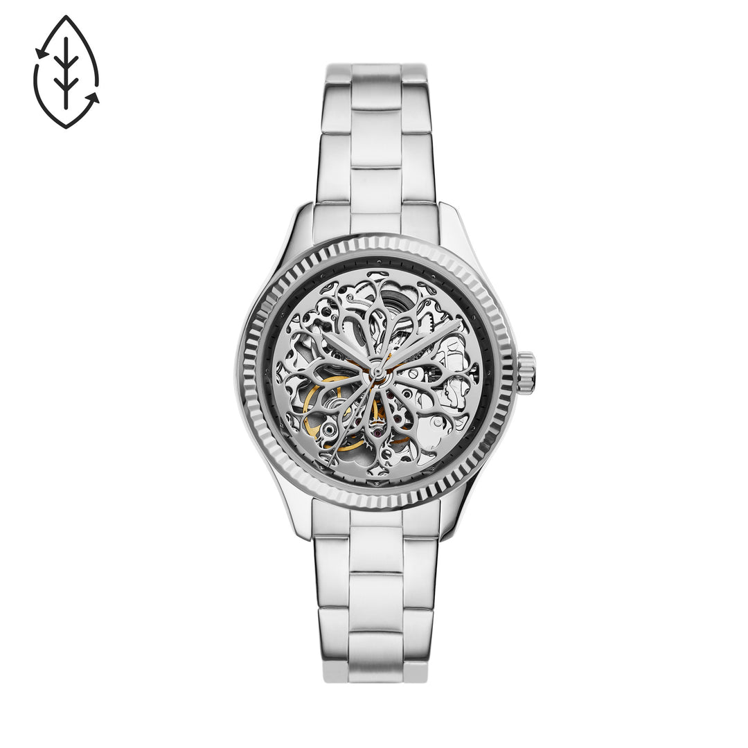 Fossil Rye Automatic Stainless Steel Women's Watch - BQ3753