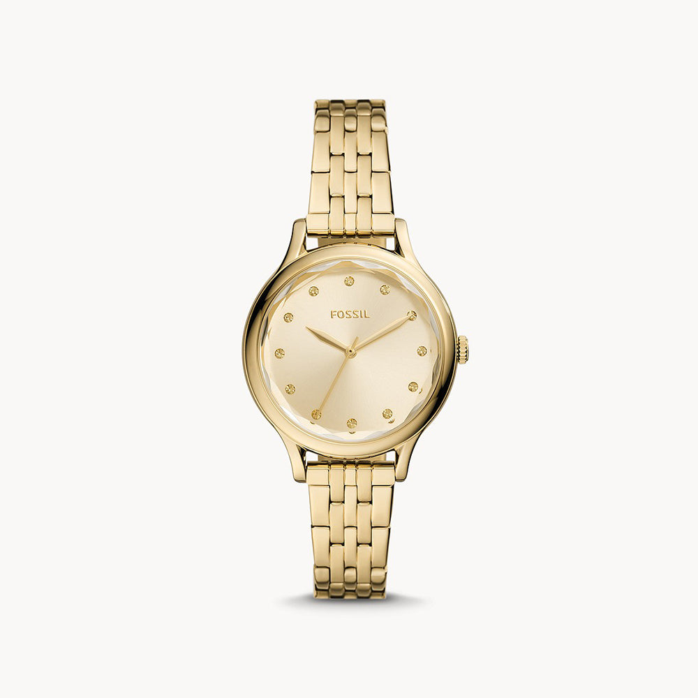 Fossil Laney Gold Stainless Steel Women's Watch - BQ3863 – The Watch House