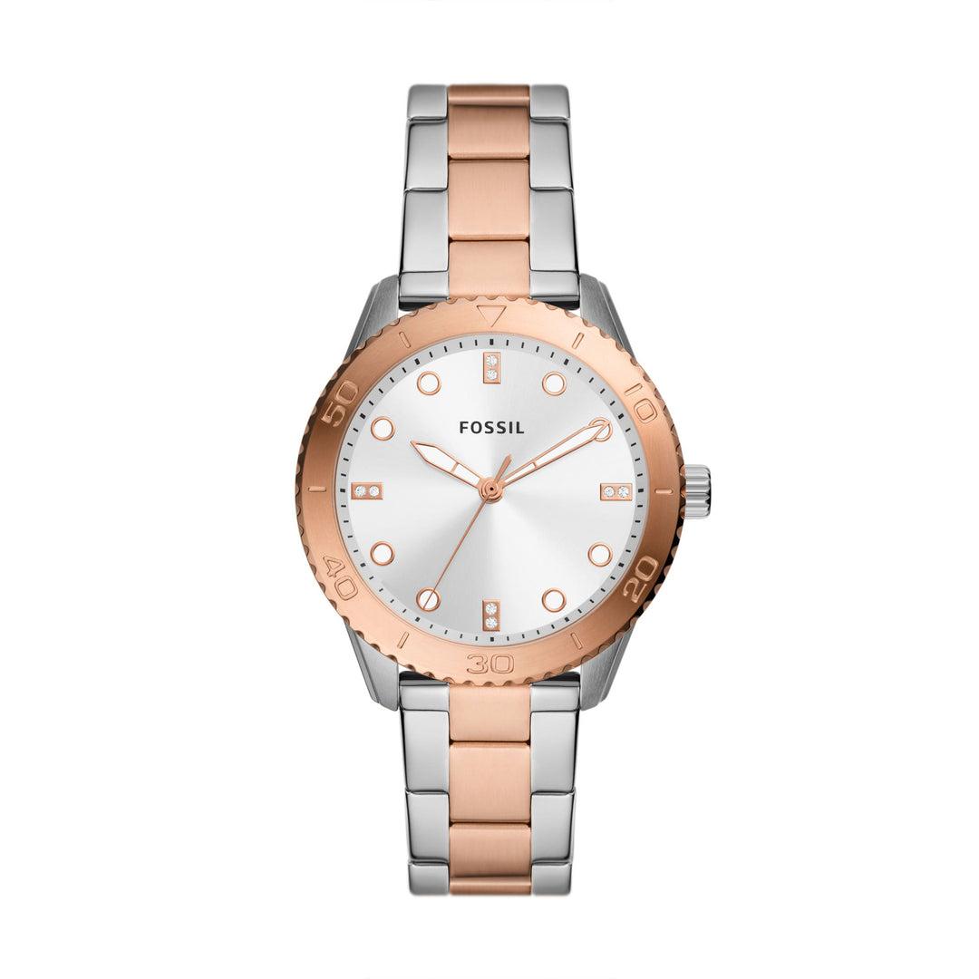 Fossil Dayle Women's Three-Hand Two-Tone Stainless Steel Watch - BQ3887