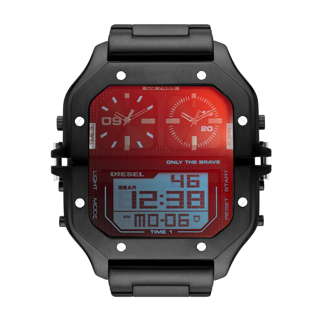 DIESEL LI DIGITAL WATCH 0 JWL SS METAL BRCLT