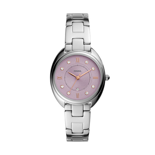 Fossil Analog Women's Watch Stainless Steel Metal Bracelet