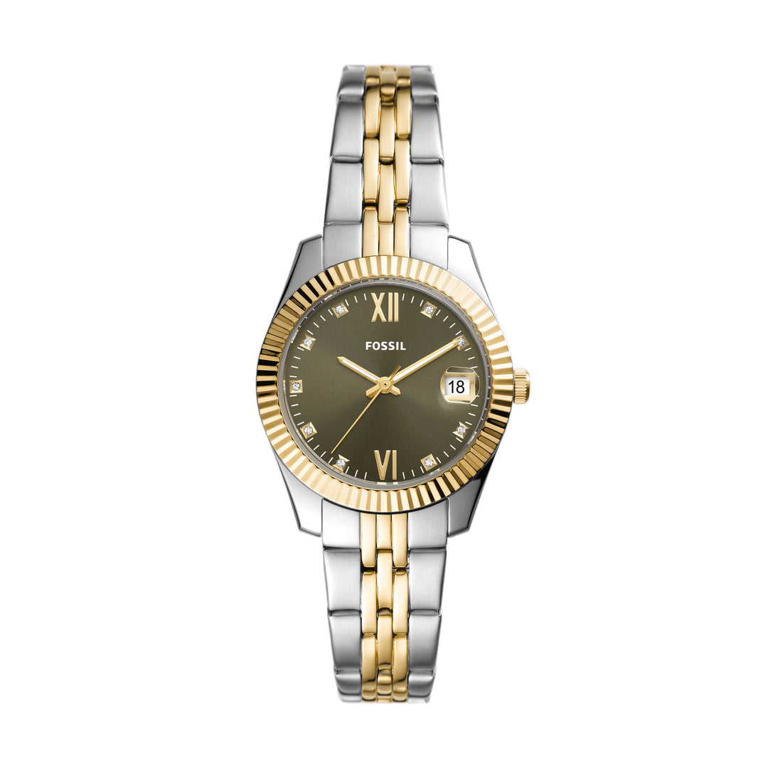 Fossil Analog Women's Watch Gold Plated Metal Bracelet - ES5123