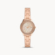 Fossil Stella Three-Hand Date Rose Gold-Tone Stainless Steel Women's Watch