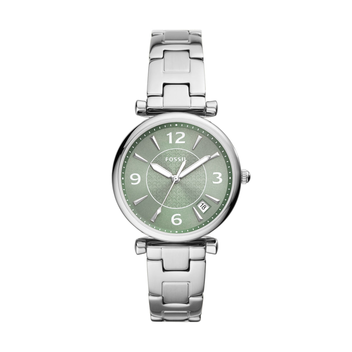 Fossil Carlie Three-Hand Date Stainless Steel Women's Watch