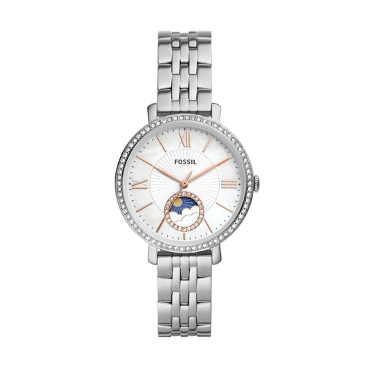 Fossil Jacqueline Sun Moon Multifunction Stainless Steel Women's Watch