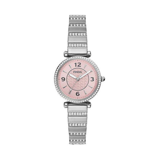 Fossil Carlie Three-Hand Stainless Steel Women's Watch