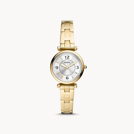 Fossil Carlie Three-Hand Gold-Tone Stainless Steel Women's Watch