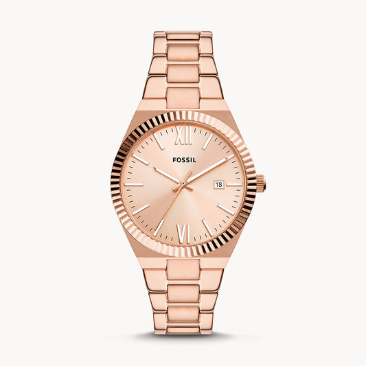 Fossil Scarlette Rose Gold Stainless Steel Women's Watch