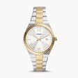 Fossil Scarlette Silver Stainless Steel Women's Watch