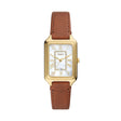 Fossil Raquel Three-Hand Date Medium Brown Litehide™ Leather Watch