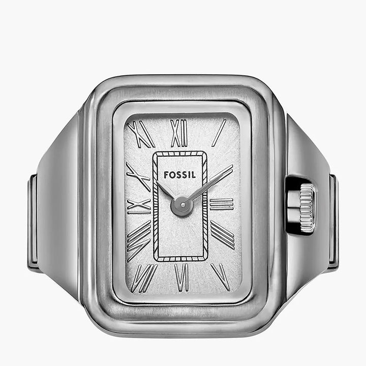 Fossil Raquel Women's Watch Ring Silver Stainless Steel Women's Watch