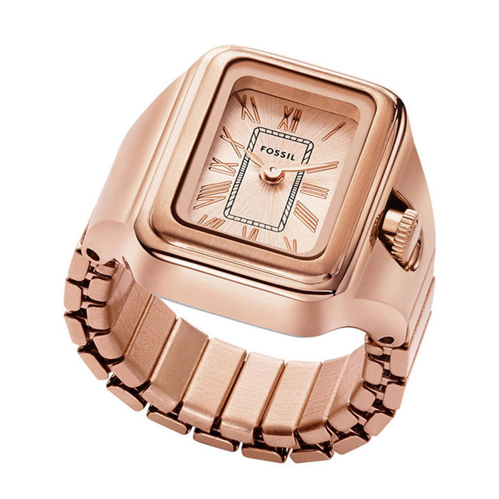 Fossil Raquel Women's Watch Ring Rose Gold Stainless Steel Women's Watch