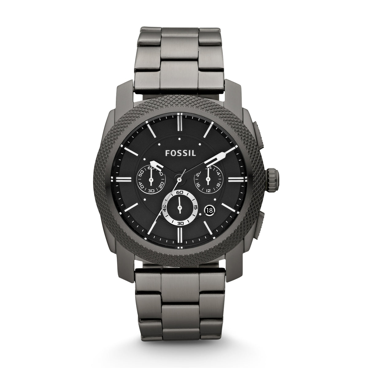 Fossil Machine Chronograph Smoke Stainless Steel Men's Watch
