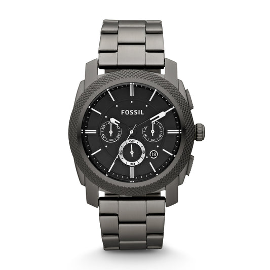 Fossil Machine Chronograph Smoke Stainless Steel Men's Watch