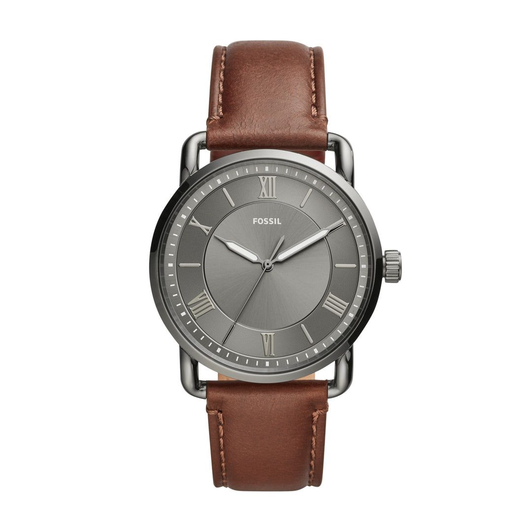 Fossil Analog Men's Watch Stainless Steel Leather Strap - FS5664