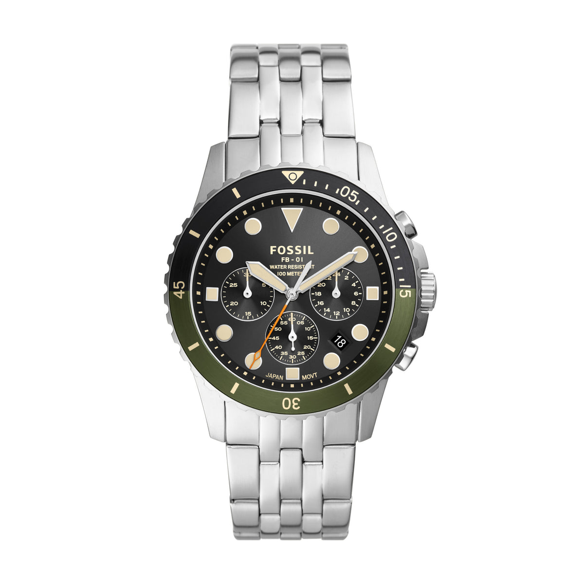 Fossil Analog Men's Watch Stainless Steel Bracelet