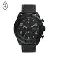 Fossil Bronson Chronograph Black Eco Leather Men's Watch