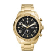 Fossil Analog Men's Watch Gold Plated Metal Bracelet
