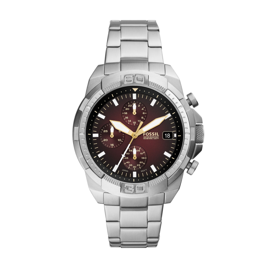 Fossil Bronson Chronograph Stainless Steel Men's Watch - FS5878