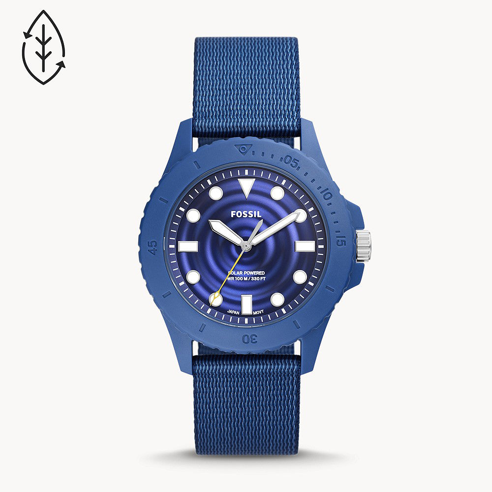 Fossil Fb - 01 Solar-Powered Blue Tide Ocean Material Men's Watch - FS5893