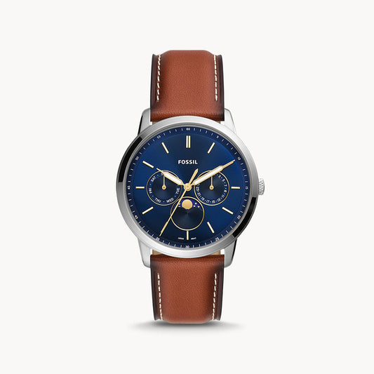 Fossil Neutra Moonphase Multifunction Brown Eco Leather Men's Watch