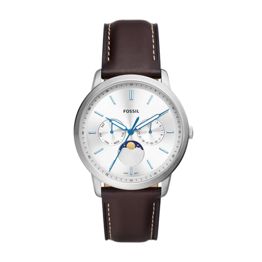 Fossil Neutra Moonphase Multifunction Brown Leather Men's Watch