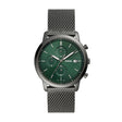 Fossil Minimalist Chronograph Smoke Stainless Steel Mesh Men's Watch