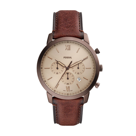 Fossil Neutra Chronograph Brown Eco Leather Men's Watch