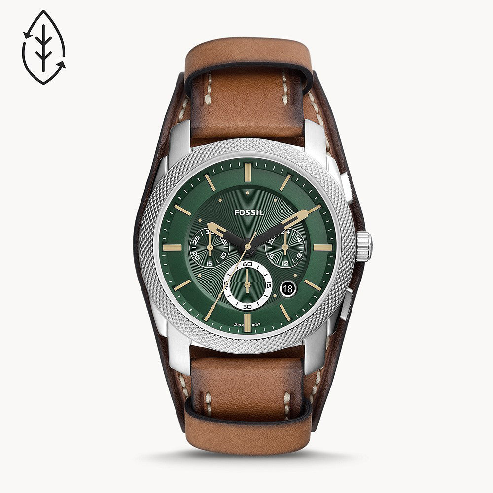 Fossil Machine Chronograph Tan Eco Leather Men's Watch - FS5962