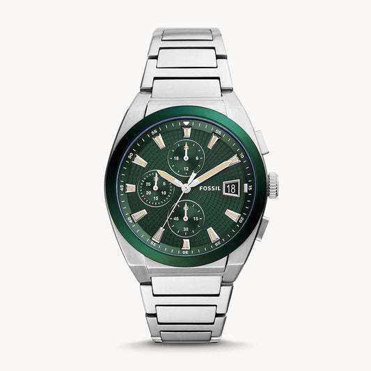 Fossil Everett Silver Stainless Steel Men's Watch