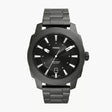 Fossil Machine Men's Three-Hand Date Stainless Steel Watch