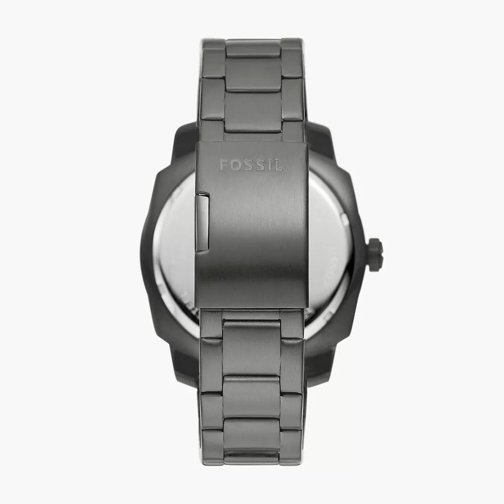 Fossil Machine Men's Three-Hand Date Stainless Steel Watch