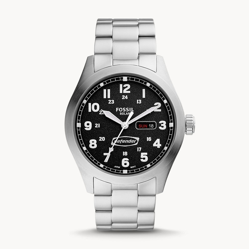 Fossil Defender Silver Stainless Steel Men's Watch - FS5976