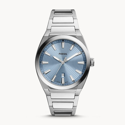 Fossil Everett Silver Stainless Steel Men's Watch