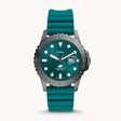 Fossil Blue Three-Hand Date Oasis Silicone Men's Watch