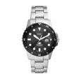 ساعة Fossil Blue للغوص بثلاثة عقارب وتاريخ من الفولاذ المقاوم للصدأ