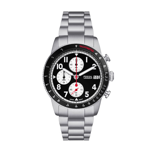 Fossil Sport Tourer Silver Stainless Steel Men's Watch