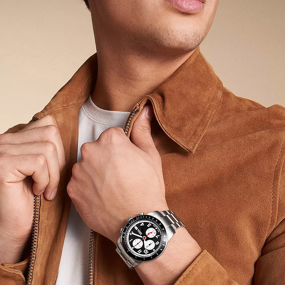 Fossil Sport Tourer Silver Stainless Steel Men's Watch
