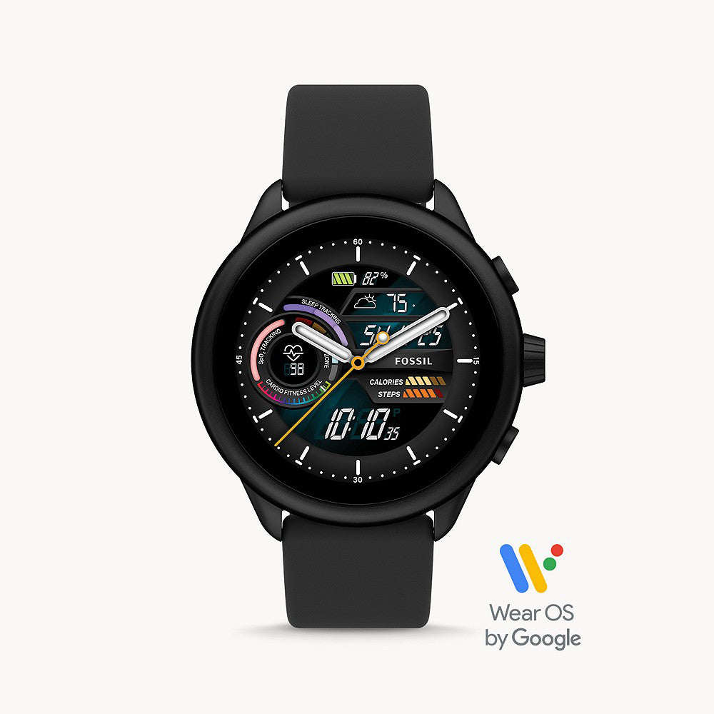 FOSSIL GEN 6 WELLNESS EDITION SMARTWATCH BLACK SILICONE