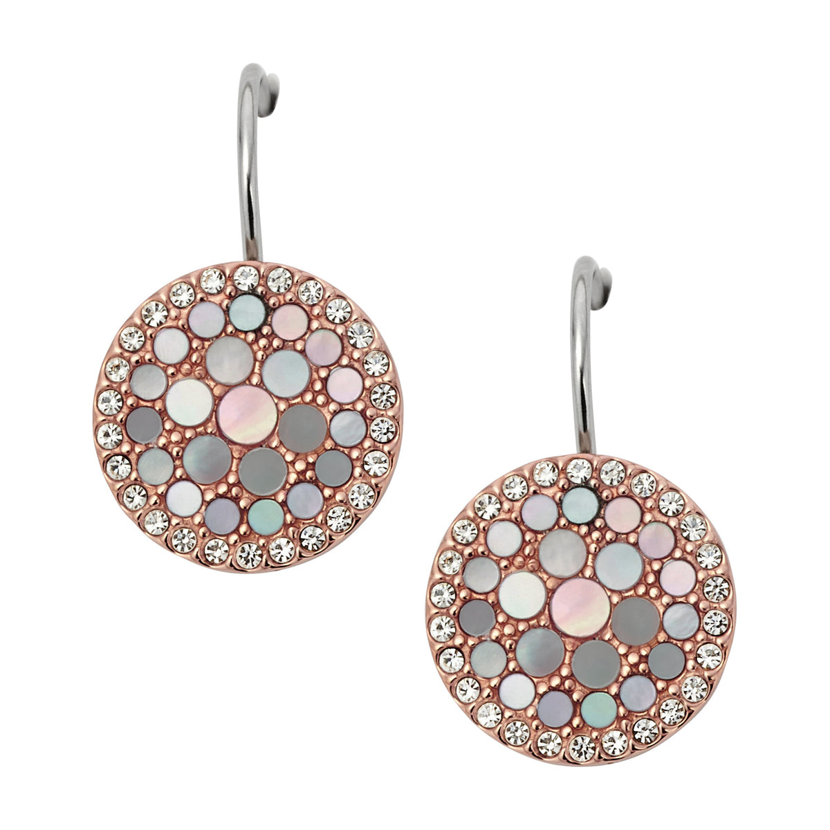 Fossil Earring Pink Mother of Pearl  - JF01737791