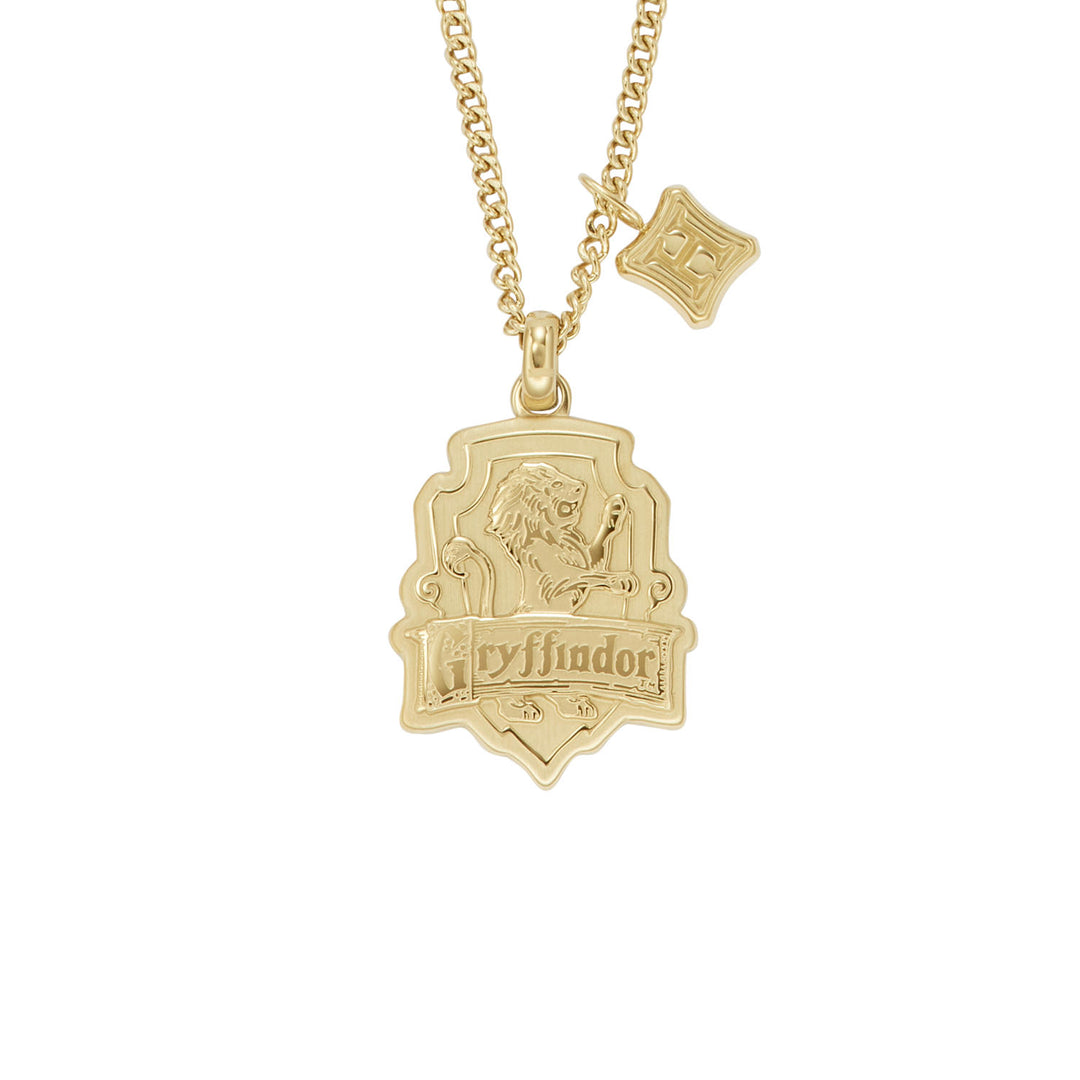 LIMITED EDITION HARRY POTTER<sup>®</sup> GRYFFINDOR<sup>®</sup> GOLD-TONE STAINLESS STEEL CHAIN NECKLACE