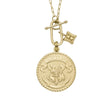 Limited Edition Harry POTTER<sup>®</sup> HOGWARTS<sup>®</sup> Crest Gold-Tone Stainless Steel Chain Necklace