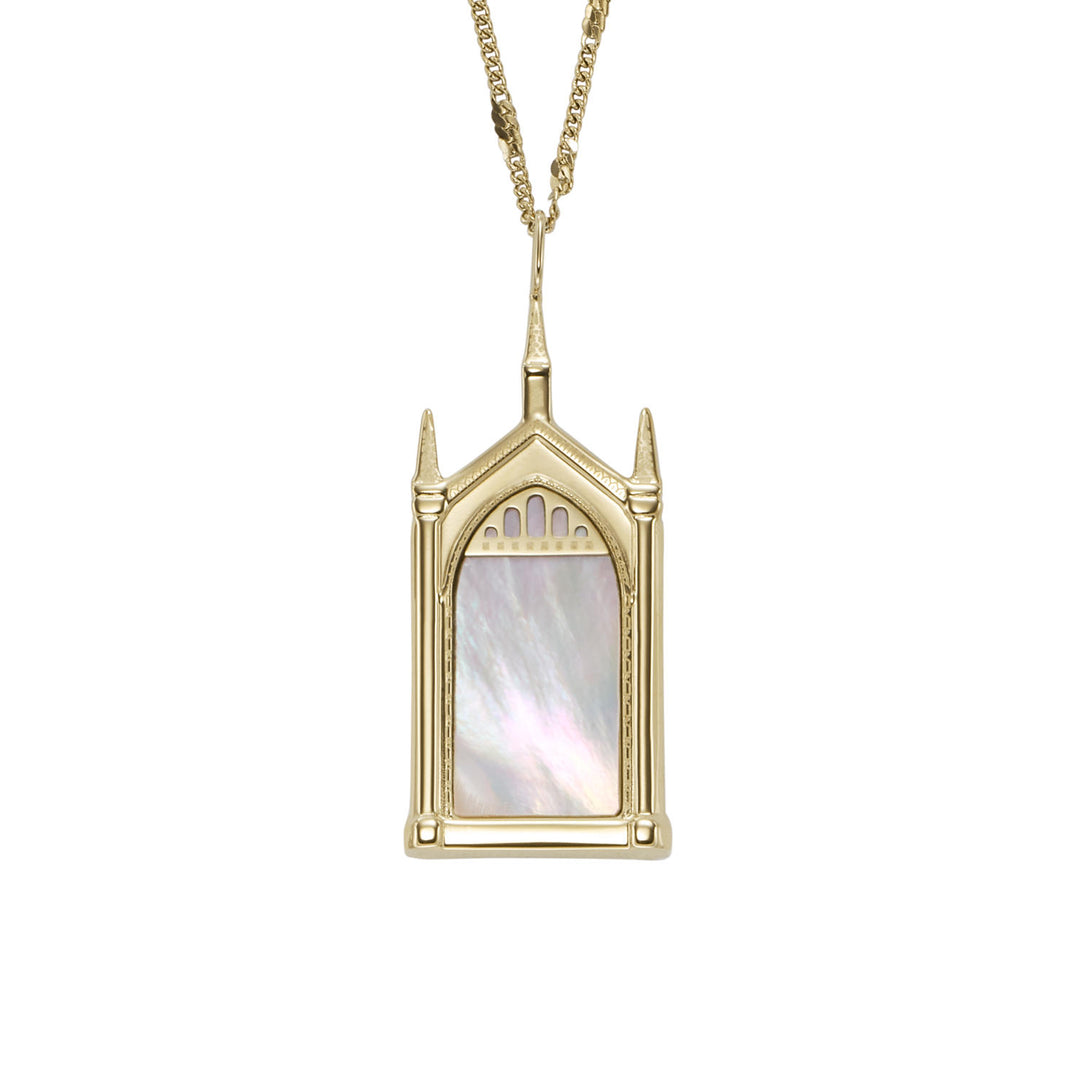LIMITED EDITION HARRY POTTER<sup>®</sup> MIRROR OF ERISED MOTHER OF PEARL CHAIN NECKLACE