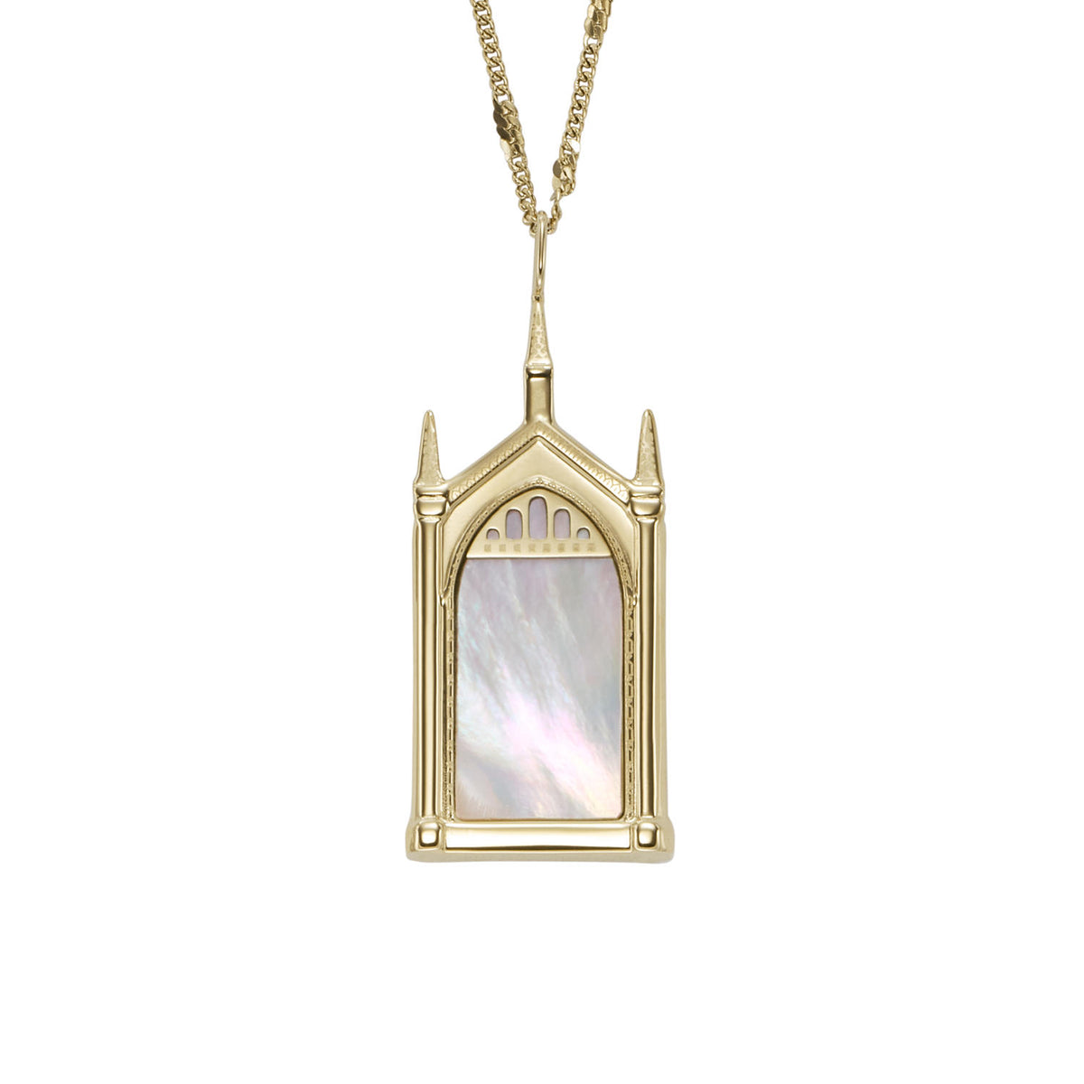 Limited Edition Harry POTTER<sup>®</sup> Mirror of Erised Mother of Pearl Chain Necklace